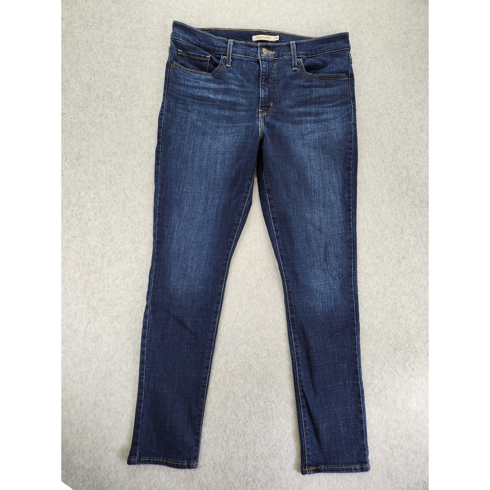 Levi's 311 Shaping Skinny Dark Rinse Stretch Denim Womens Jeans SZ 32 - SOFT!